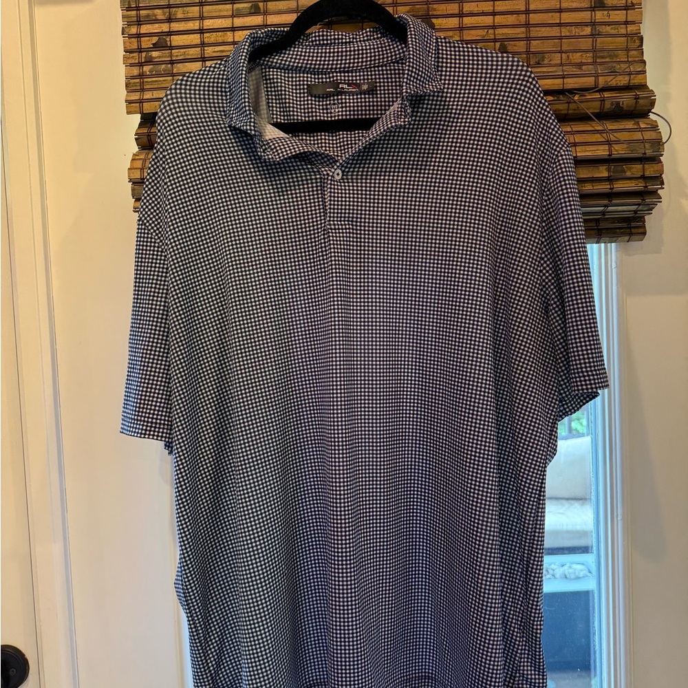 RLX Ralph Lauren Blue and White Polo Shirt